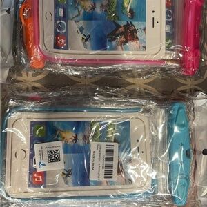 Set of 12 Waterproof cell  Phone case with lanyard.
